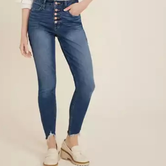 Maurices High Rise Dark Blue Jeans - Picture 1 of 8